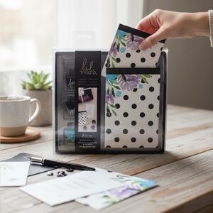 Heidi SwappNEW - Limited Edition Stationary - glass ink pen w/ ink & note pad